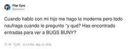 Enlace a Creo que Bugs Bunny canta mejor, por @pilareyre
