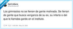 Enlace a Gimnasios llenos de gente muy resentida, por @SantiLiebanaR