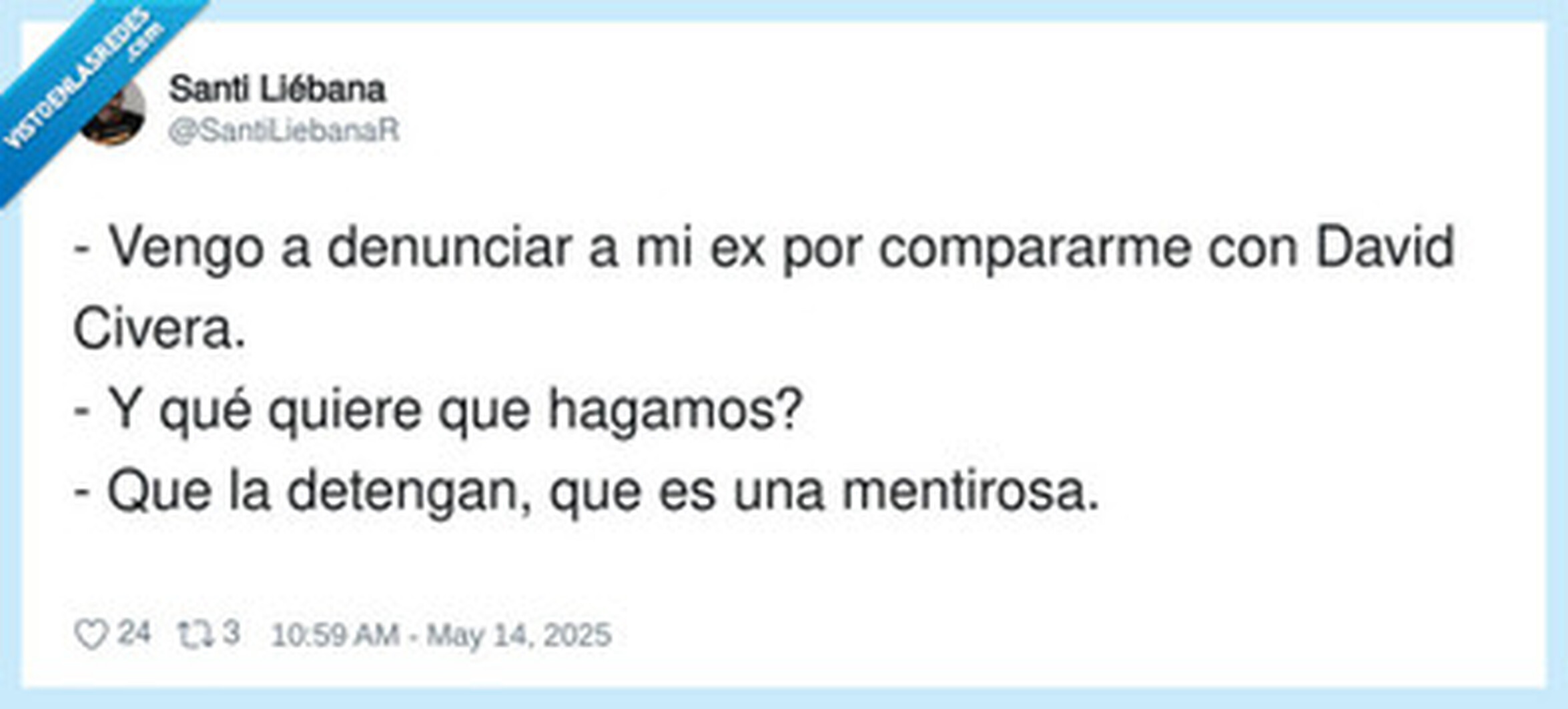 Yo te dejaba por cansino, por @SantiLiebanaR