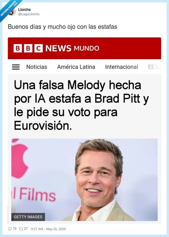estafas,eurovision,brad pitt,melody