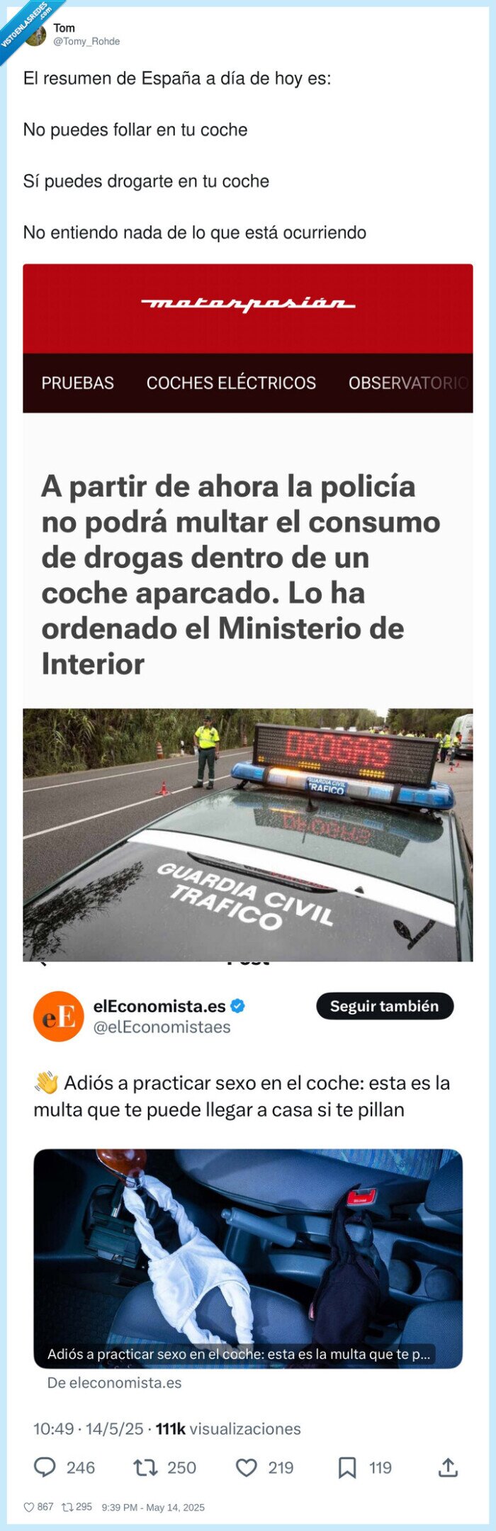 resumen,drogas,sexo,españa,coche
