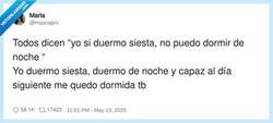 Enlace a La siesta es mi estado natural, por @maariaprv