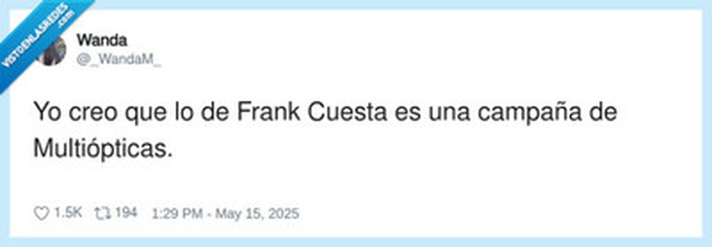 Cada video con gafas distintas, por @_WandaM_