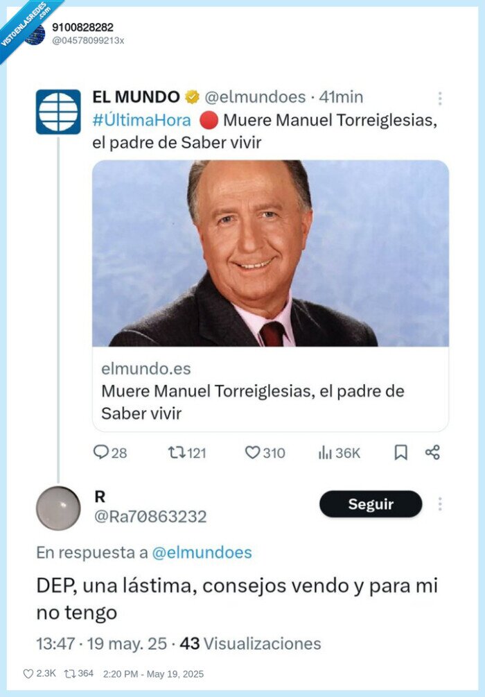 saber vivir,manuel torreiglesias,saber morir