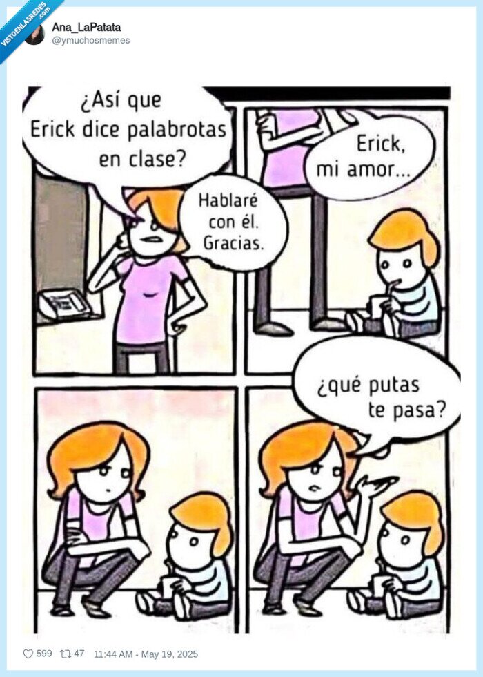 madre,hijo,palabrotas,castigo