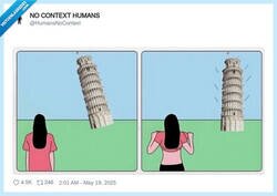 Enlace a Se vino arriba, por @HumansNoContext