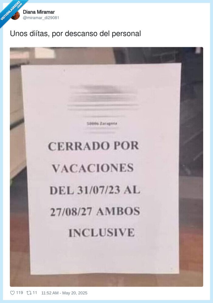 diítas,descanso,personal,cartel