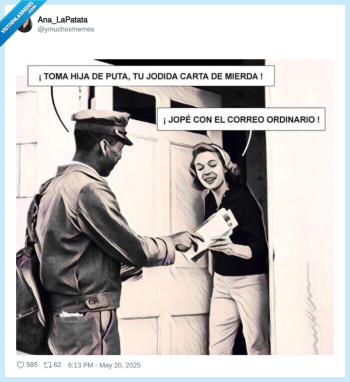 insultos,correo,cartero