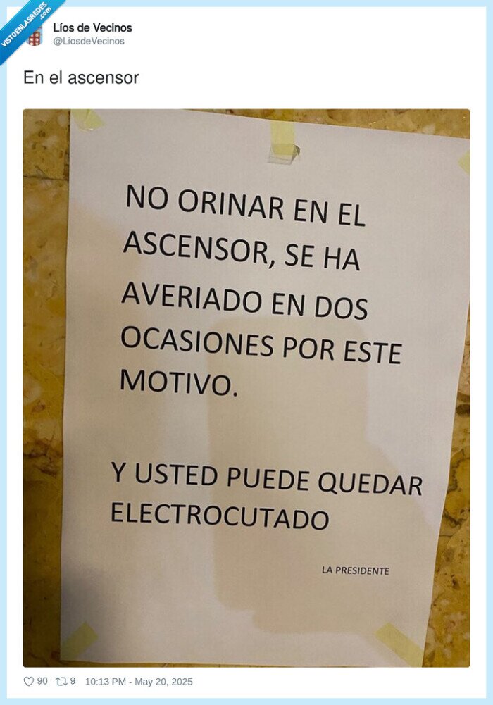 ascensor,mear,cartel