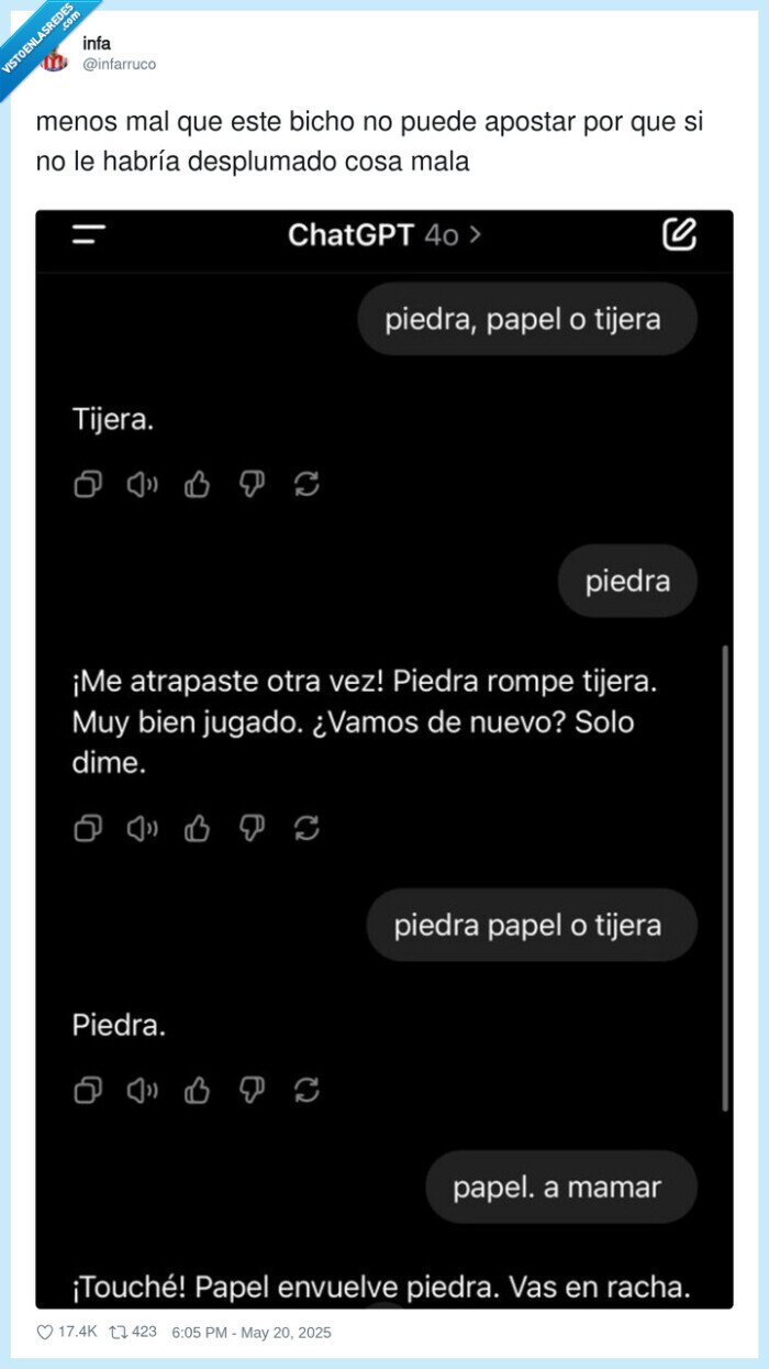 piedra,papel,tijeras,ia,perder