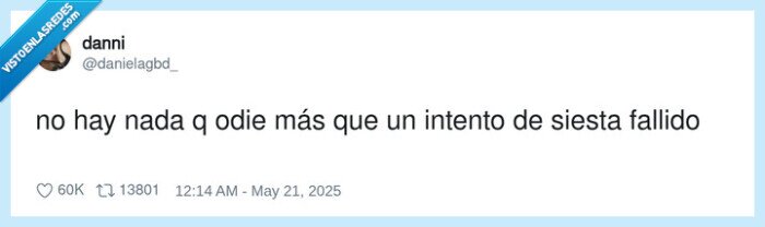 intento,fallido,siesta,odiar