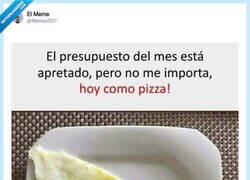 Enlace a Comeré pizza sea como sea