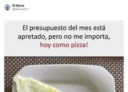 Enlace a Comeré pizza sea como sea