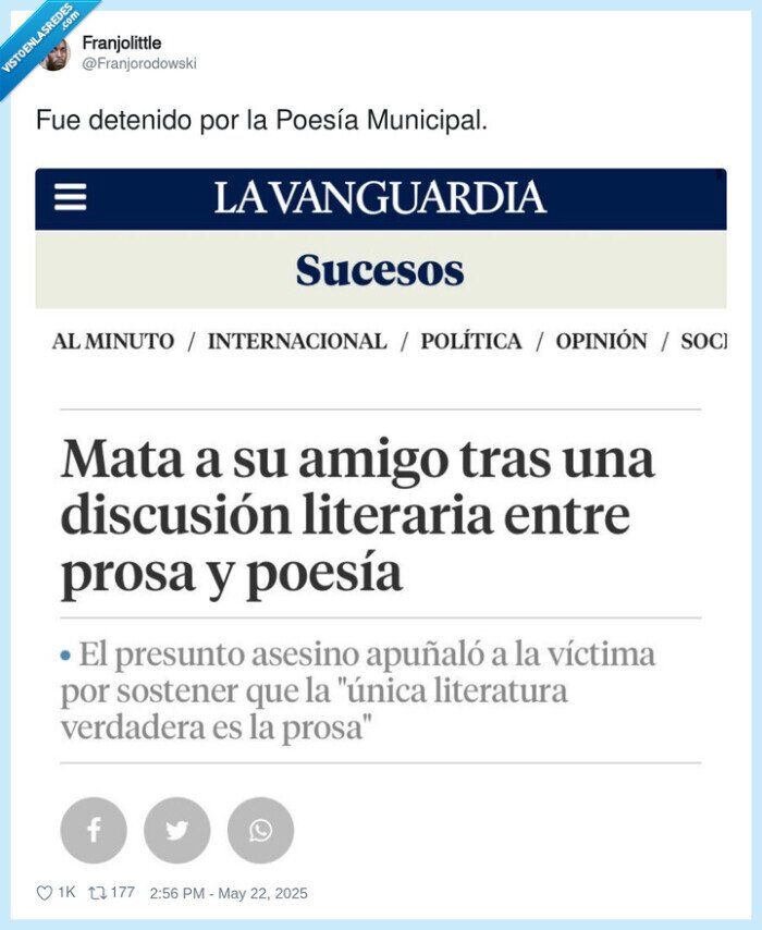 municipal,detenido,poesía,policia,discusion literaria