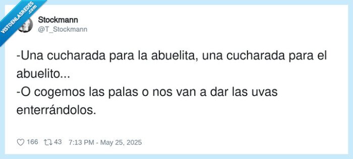enterrar,cucharada,abuelita,abuelito,coger,palas