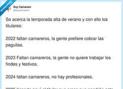 Enlace a Se vienen las excusas de la hostelería, por @soycamarero