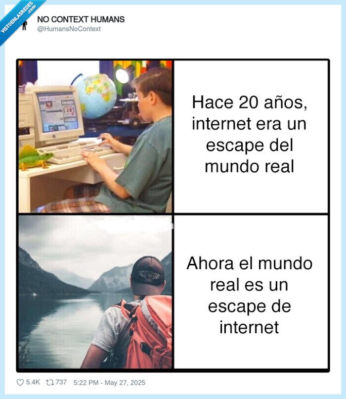 internet,escape,mundo real