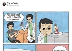 Enlace a Examen de sangre, por @ymuchosmemes