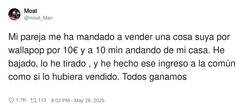 Enlace a Como te ponga mala reseña, vas a dormir en la calle, por @moat_Man