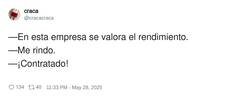 Enlace a ¡Contratado!, por @cracacraca