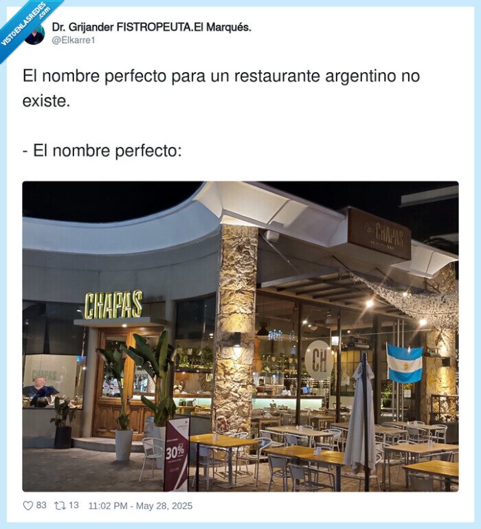 restaurante,argentino,chapas,nombre