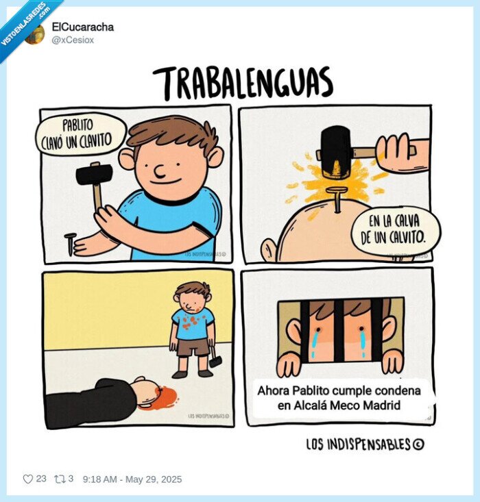 condena,corta,calvo,clavito,clavar