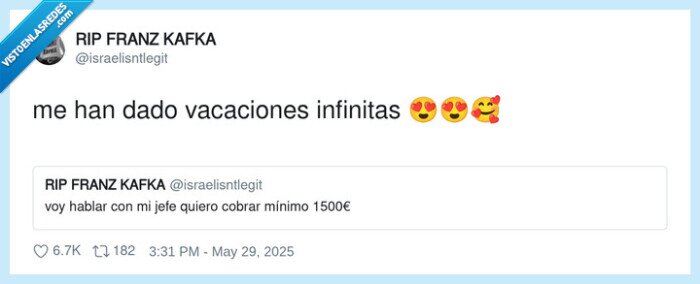 vacaciones,infinitas,pedir,aumento