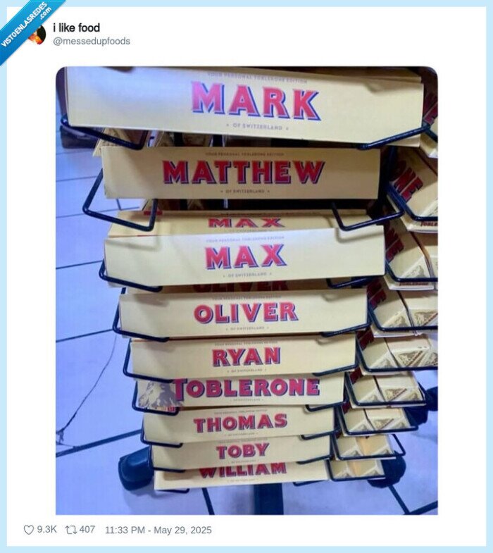 chocolate,toblerone,nombres