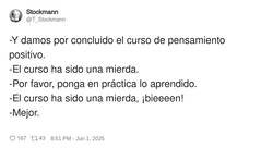 Enlace a Curso aprobado con sarcasmo positivo, por @T_Stockmann