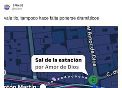 Enlace a Sal de la estación por Amor de Dios, por @recshitt