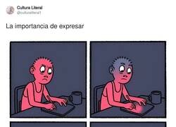 Enlace a La importancia de expresar, por @culturaliteral1