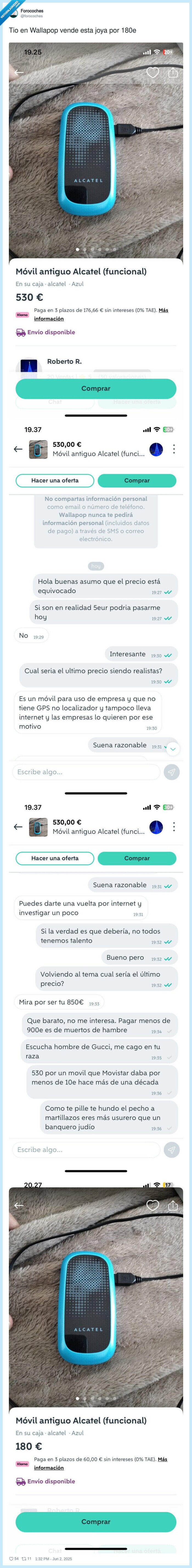 wallapop,vender,alcatel,movil,180e