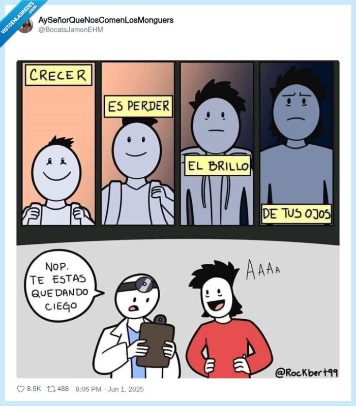 perder,brillo,ojos,ciego