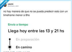 Enlace a Lo curioso del caso es que siempre llegan a las 20:55, por @software_valen