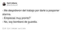 Enlace a Si eres de posponer alarma, vigila, por @SantiLiebanaR