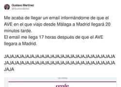 Enlace a Los emails de renfe llegan incluso con más retraso que sus trenes