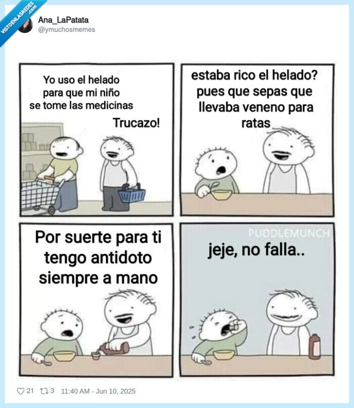 helado,truco,antídoto,ratas