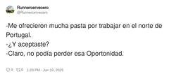 Enlace a Gran Oportonidad, por @Runnercervecero
