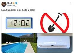 Enlace a Es fácil decir que te gusta el calor cuando tienes piscina y AC, por @Brodiix_