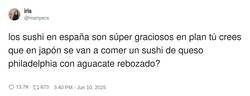 Enlace a En Japón sería un aborto de sushi, por @manyecs