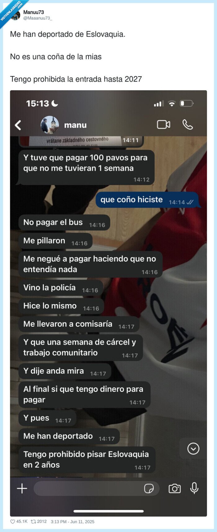 eslovaquia,deportado,prohibida,entrada