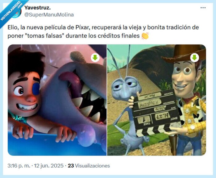 elio,pixar,tadición,tomas falsas