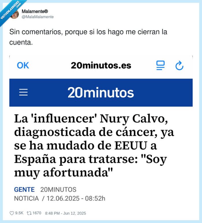 nury calvo,influencer,cancer,tratamiento,españa,eeuu