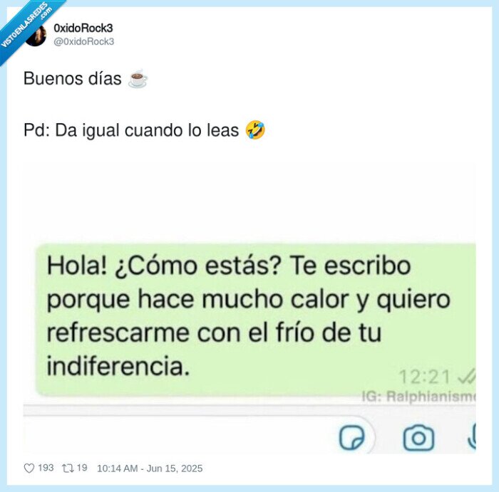 indiferencia,calor,refrescarme