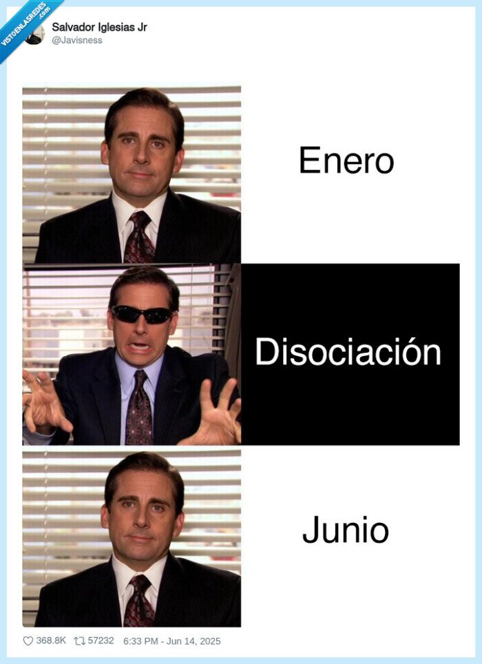 the office,disociación,junio,meses