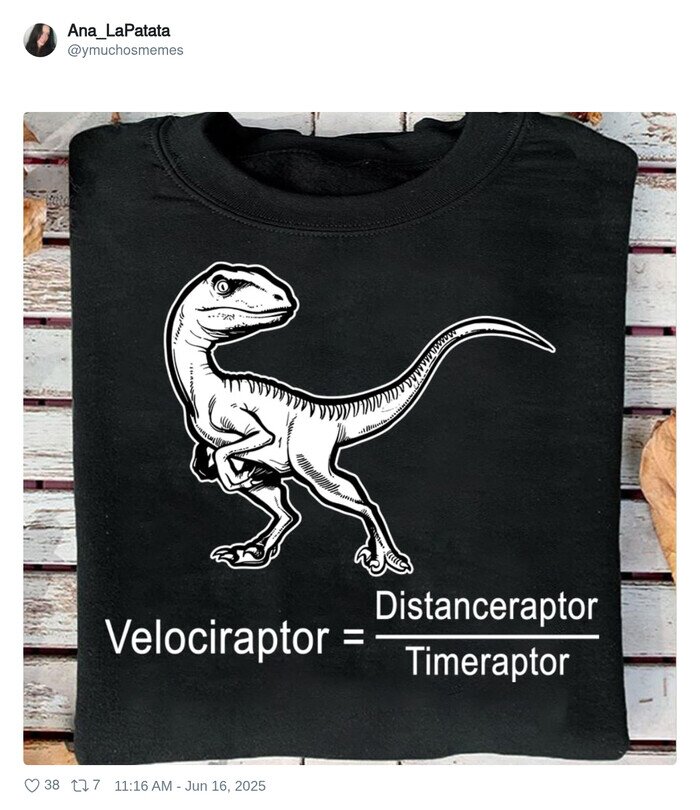 velociraptor,distanceraptor,camiseta,timeraptor