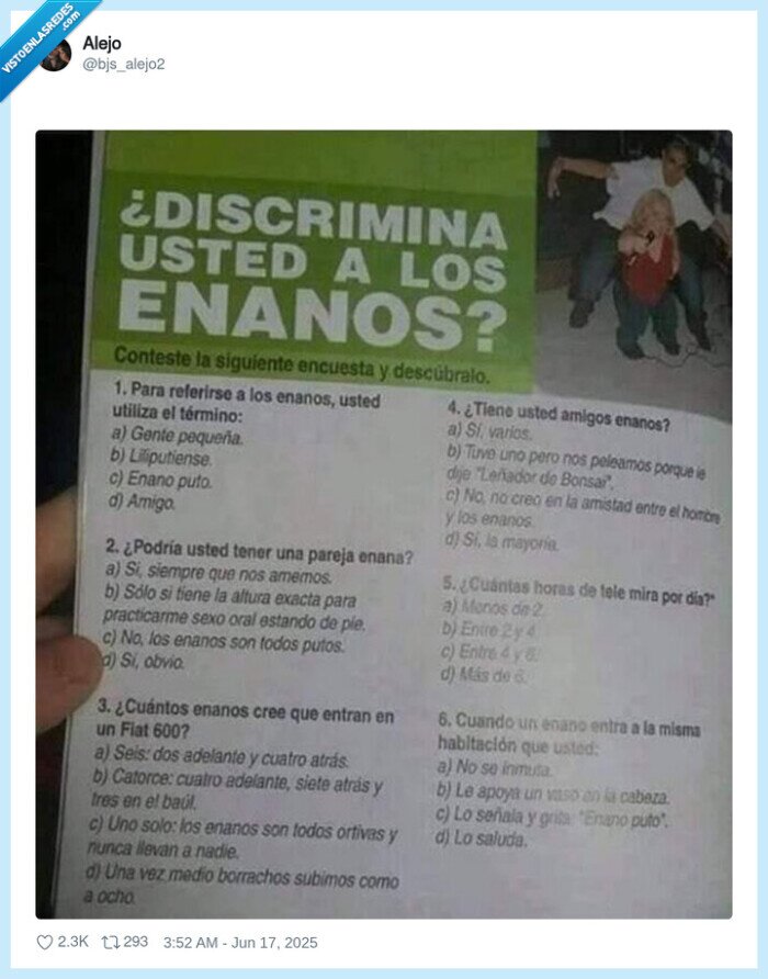 panfleto,hoja,discriminar,enanos