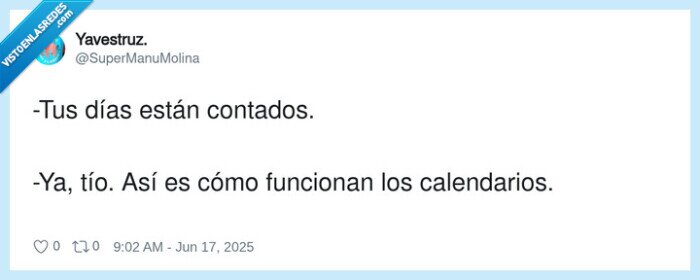 calendarios,funcionar,contados,días