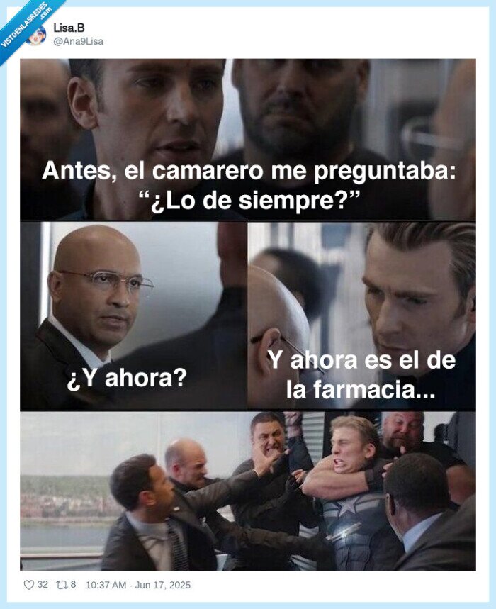 chiste,capitan america,farmacia,bar,saber,lo de siempre