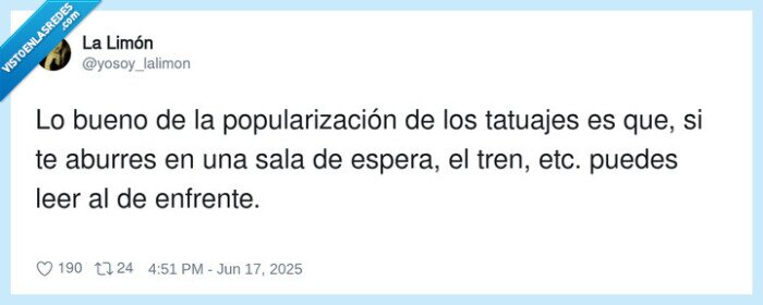 popularización,tatuajes,sala de espera,aburrirse,leer